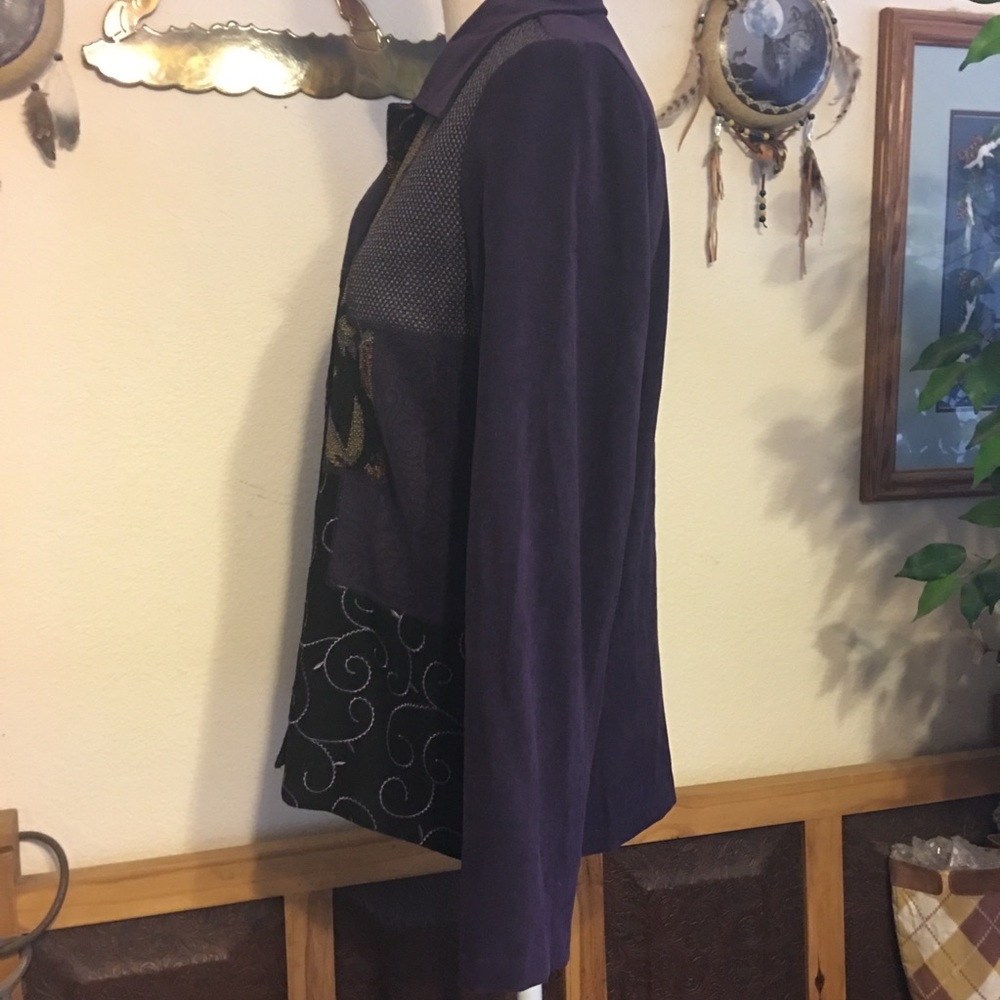 Vintage 90s Notations Patchwork Jacket & Pant Set - image 4